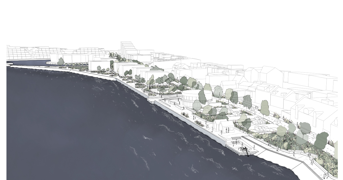 Skitseprojekt og borgerdialog ifb. med kystbeskyttelse på havnen i Middelfart